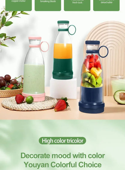 Portable Mini Electric Blender 300ml Juicer C..