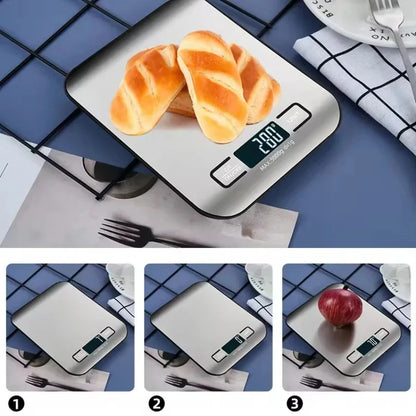 5kg/1g Kitchen Digital Scale Stainless Steel