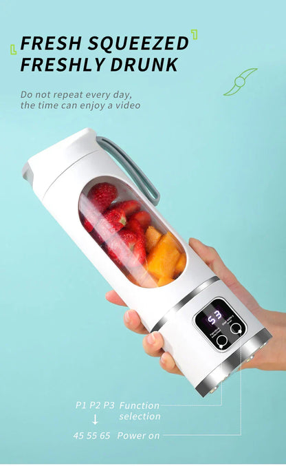 450ML Portable Juicer Cup USB Rechargeabl