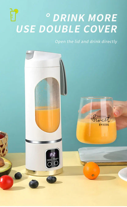 450ML Portable Juicer Cup USB Rechargeabl