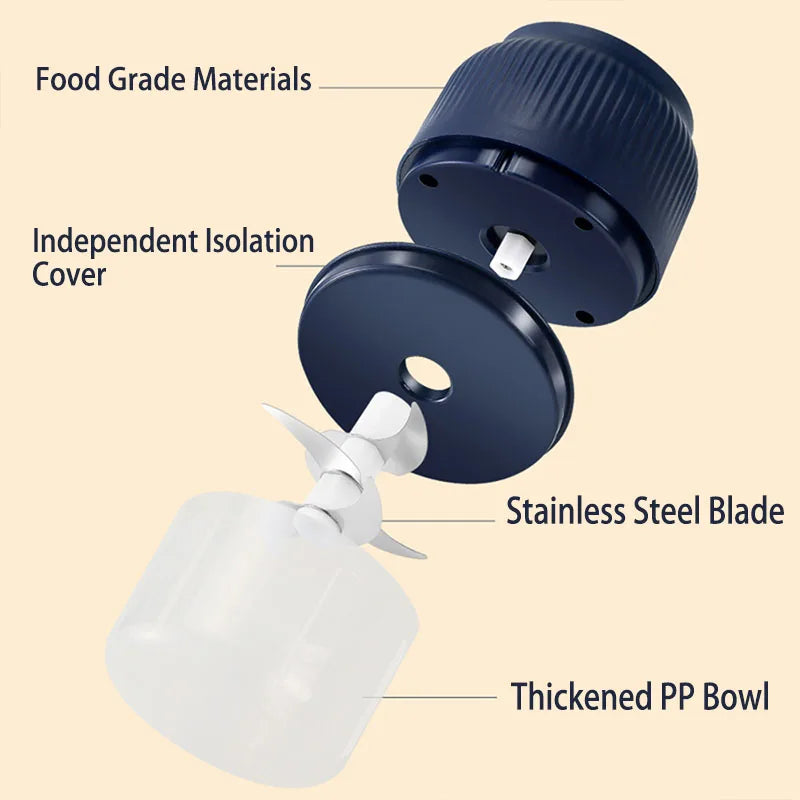 SHVY-250ml Mini Usb Wireless Electric Garlic