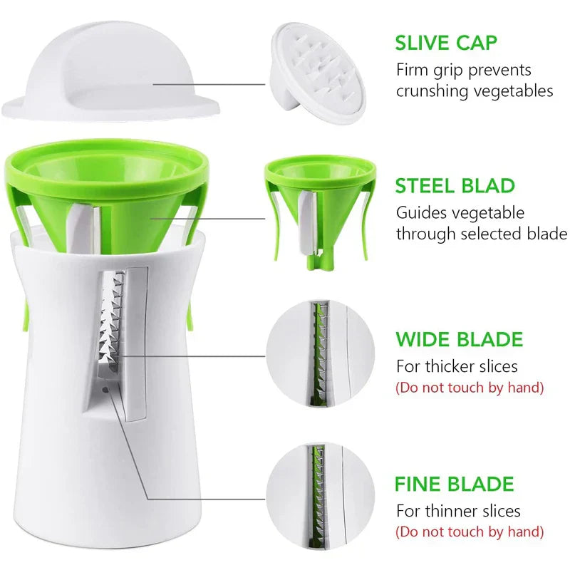 Heavy Duty Vegetable Spiralizer Slicer Cutter Zucchini Noodle Maker