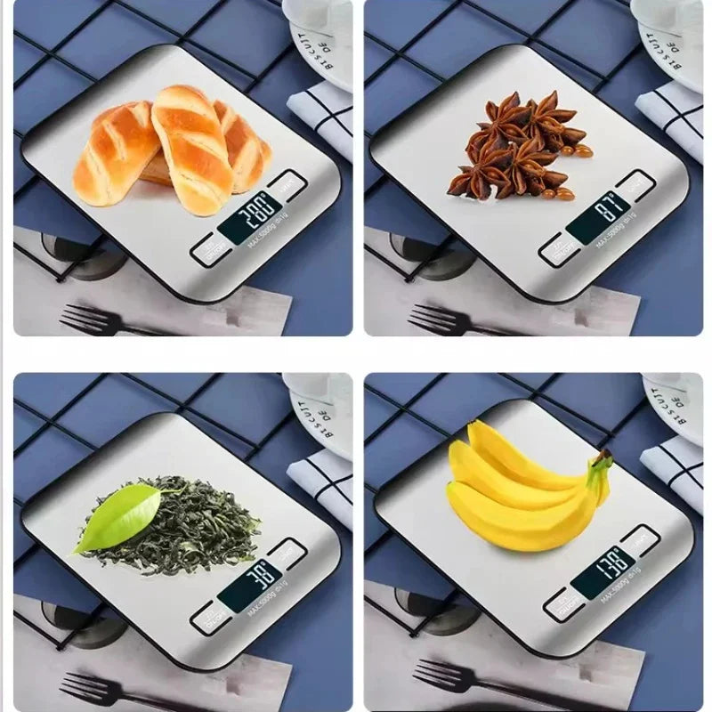 5kg/1g Kitchen Digital Scale Stainless Steel