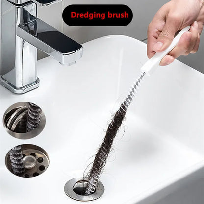 Pipe Dredging Brush Bathroom Hair Sewer