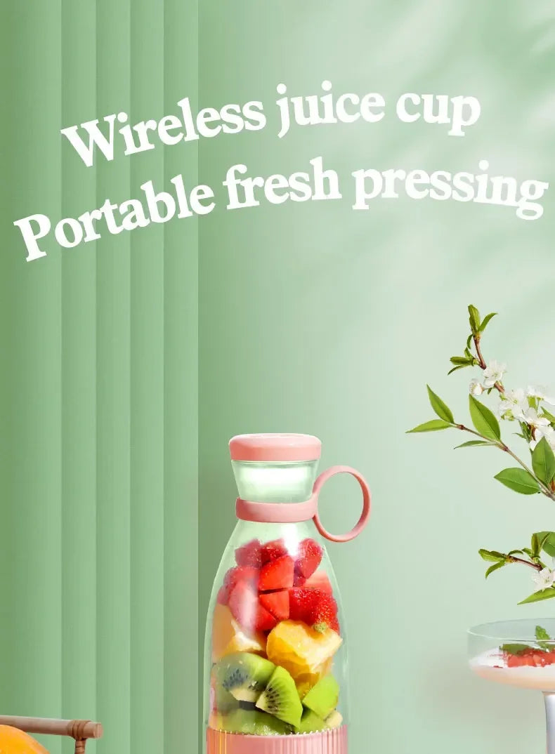 Portable Mini Electric Blender 300ml Juicer C..
