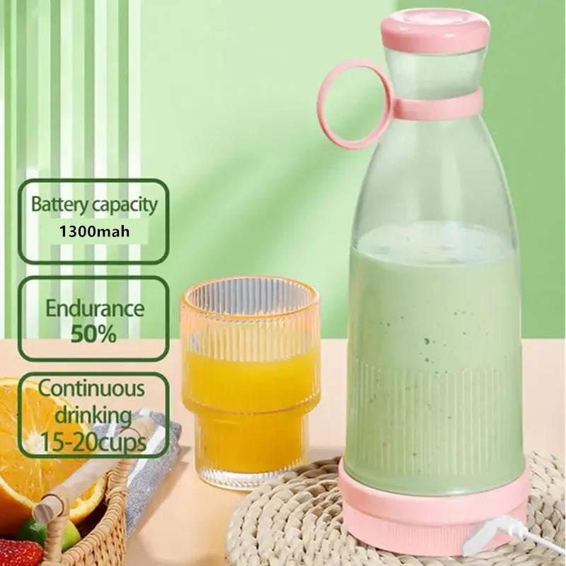 Portable Mini Electric Blender 300ml Juicer C..