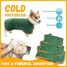 Quick-Dry Dog Bathrobe Towel ⭐