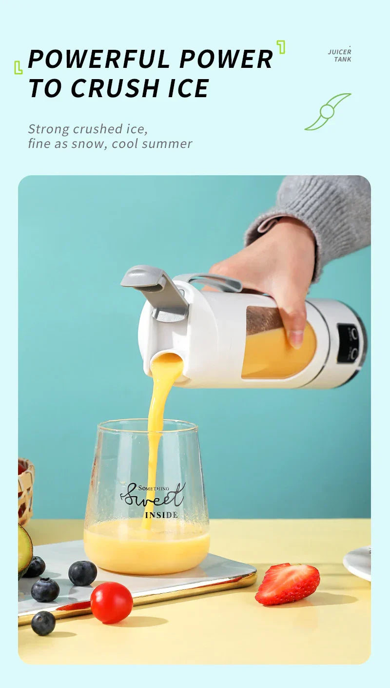 450ML Portable Juicer Cup USB Rechargeabl