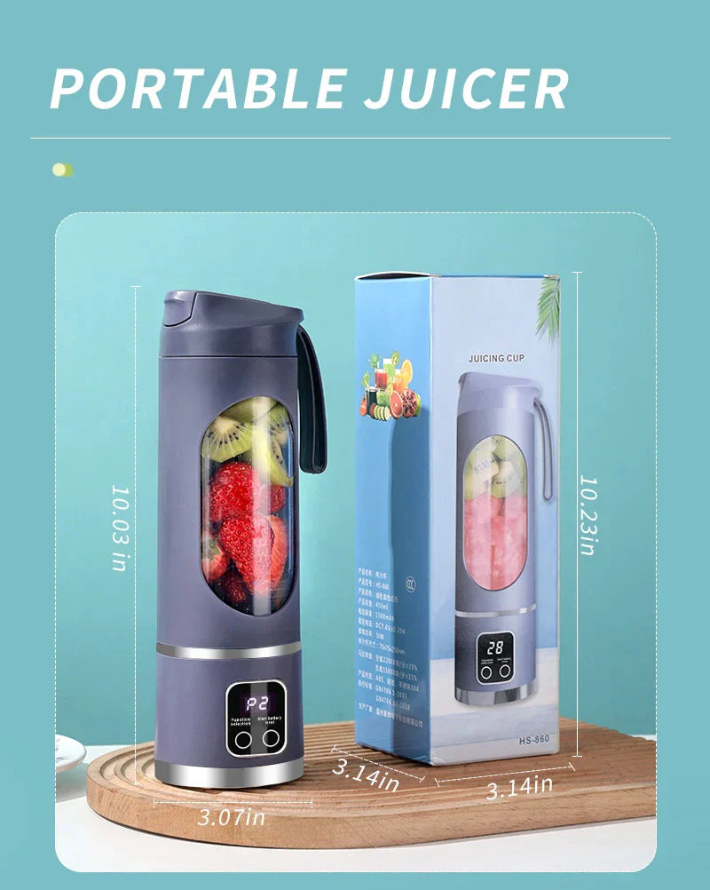 450ML Portable Juicer Cup USB Rechargeabl
