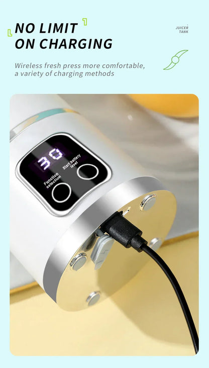 450ML Portable Juicer Cup USB Rechargeabl