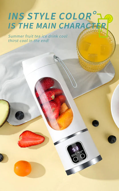450ML Portable Juicer Cup USB Rechargeabl
