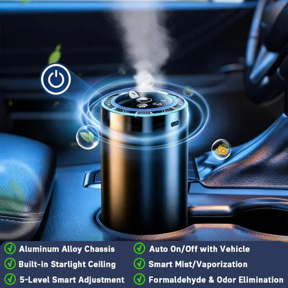 Car Electric Air Diffuser Aroma Car Air Vent Humidifier Mist Aromatherapy Car Air Freshener For Removing Odors Car Accessories