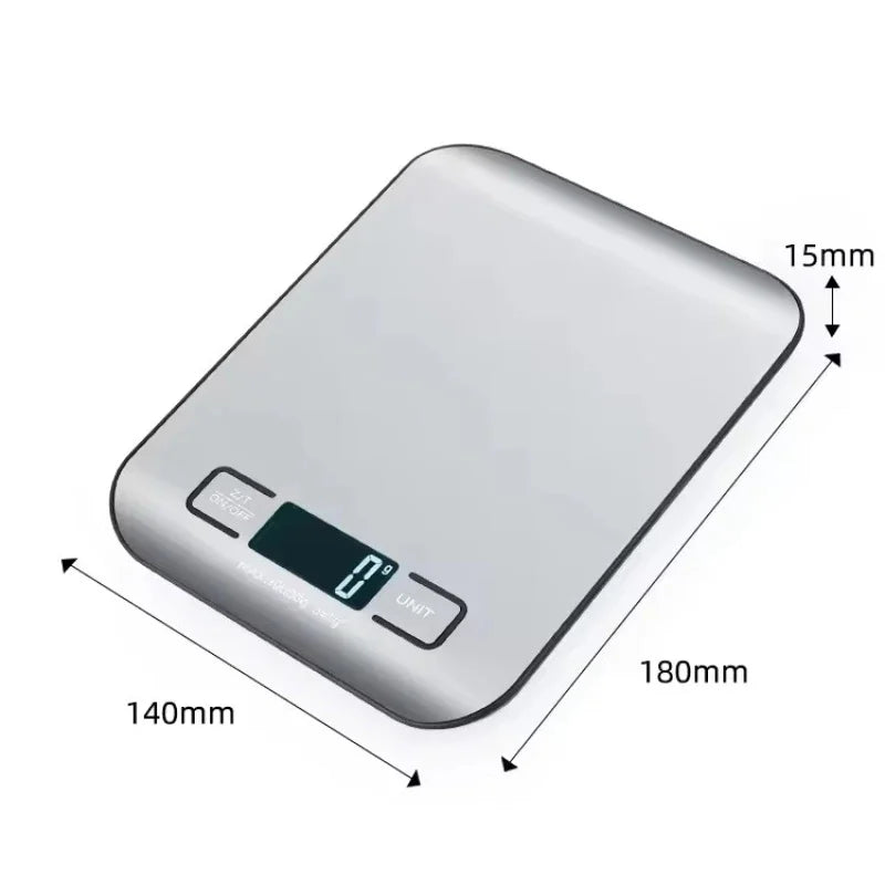 5kg/1g Kitchen Digital Scale Stainless Steel