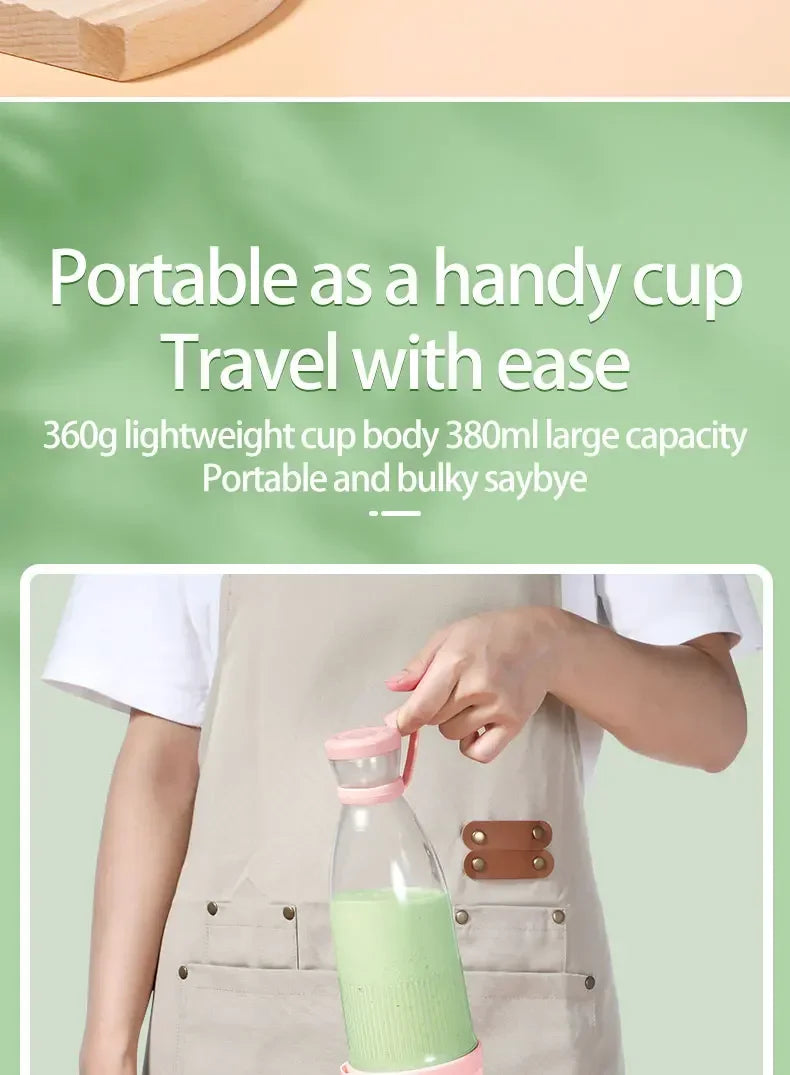 Portable Mini Electric Blender 300ml Juicer C..