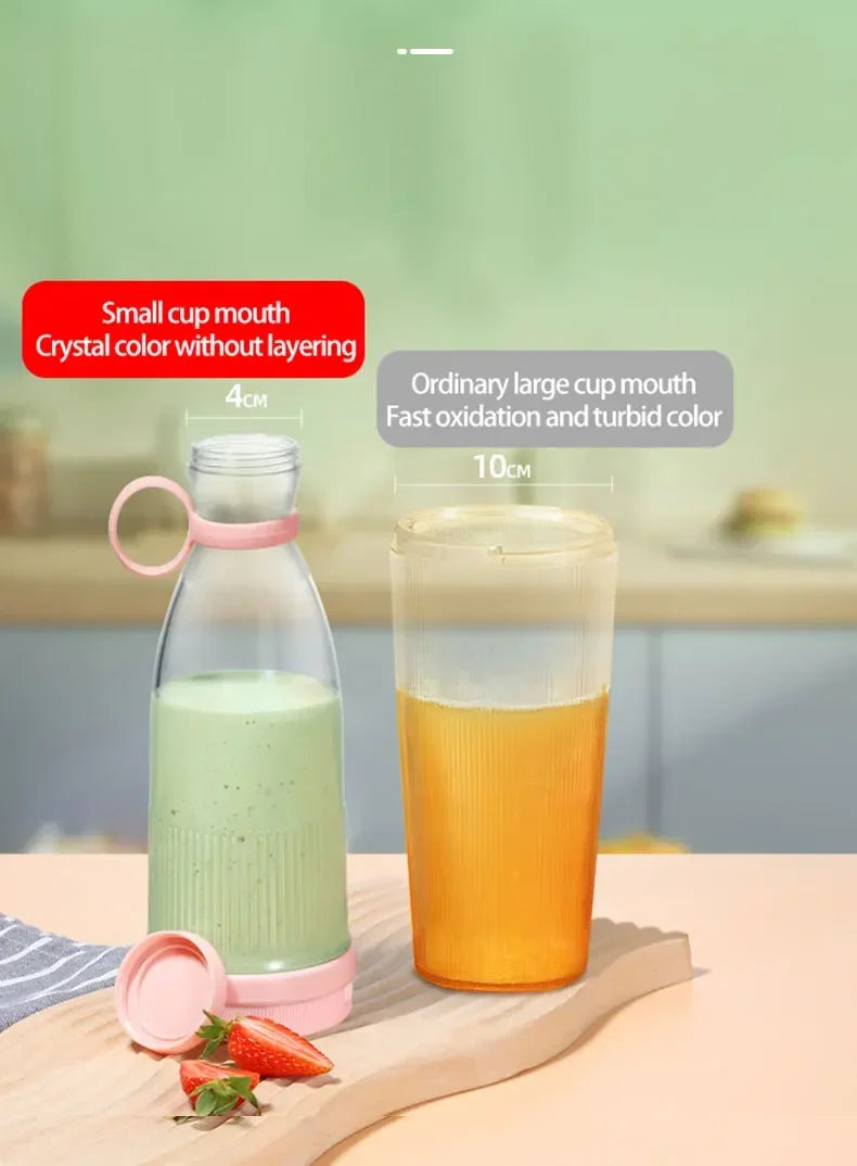 Portable Mini Electric Blender 300ml Juicer C..