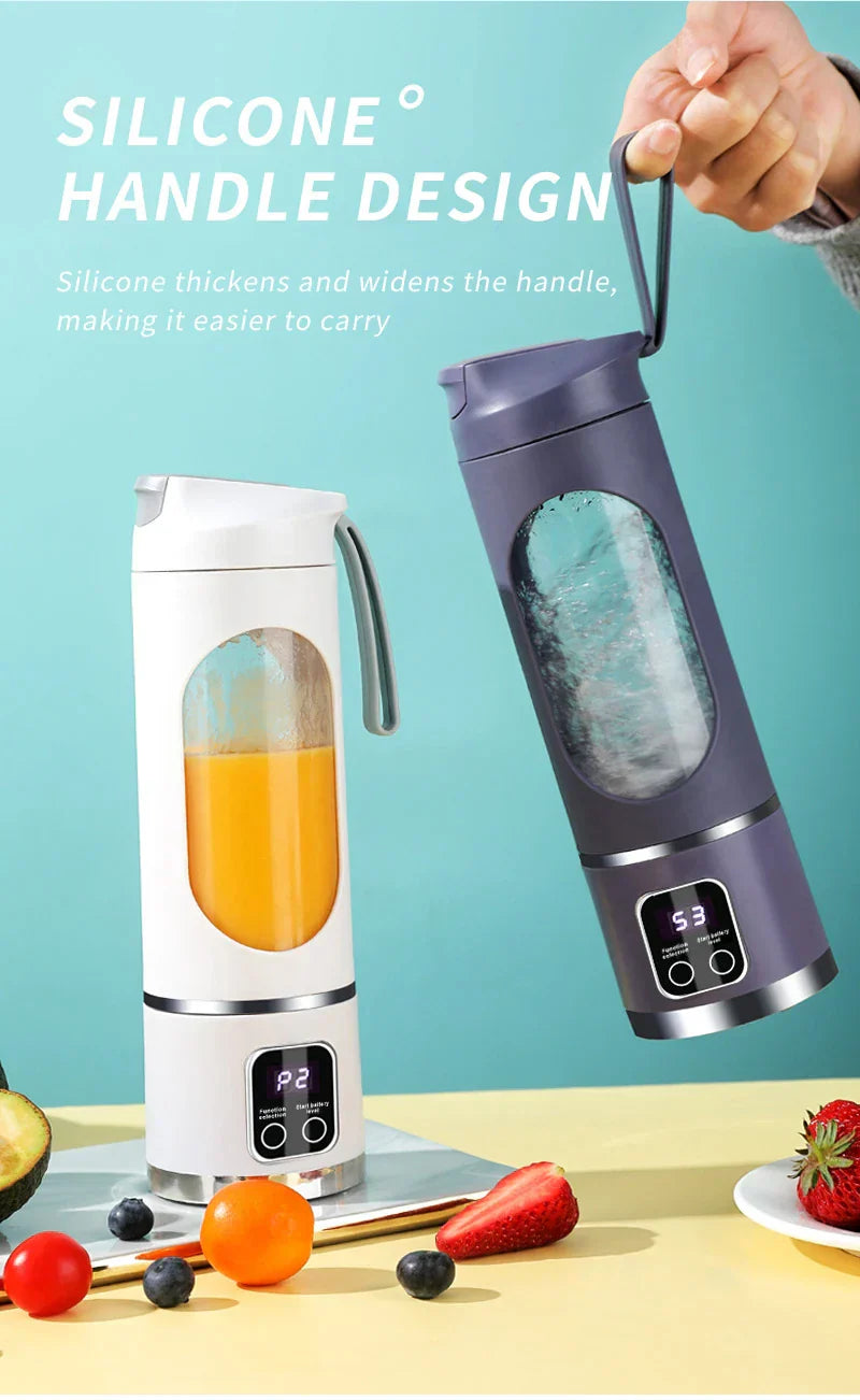 450ML Portable Juicer Cup USB Rechargeabl